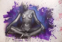 Untitled ( Meditation in purple & violet ) – Image 1