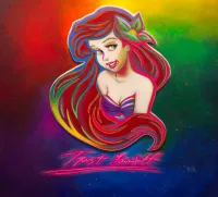 🔴SOLD Untitled ( Ariel of Walt Disney’s The Little Mermaid ) – Image 1
