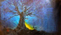 🔴SOLD*Blue Evening and a Deer – Image 1