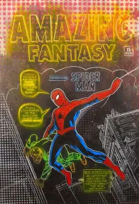 🔵On Hold Untitled Ben Day dots (First Appearance of Spider Man from Marvel's Amazing Fantasy #15 Cover) – Image 1
