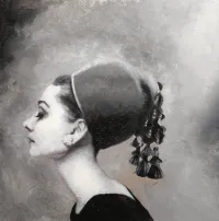 Untitled ( Vogue Audrey Hepburn Breakfast At Tiffany ) painting for sale – Image 1