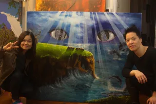 打造山水靚畫!文青女神Sylvia响Nature Art Workshop實現夢想