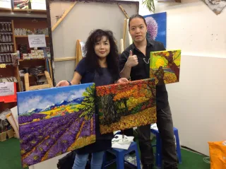 零基礎變藝術家!Bobo响Nature Art Workshop成就夢想展出當代藝術展