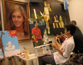 【零經驗變大師】Quentin Yiu(姚)喺羅卓睿老師嘅 Nature Art Workshop 6星期內畫出Roger Federer超神還原肖像!🎾🔥🎨