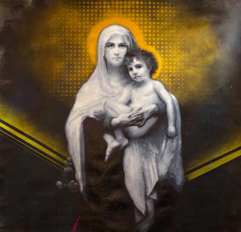 Bouguereau : La Madone aux Roses : The Madonna of the Roses