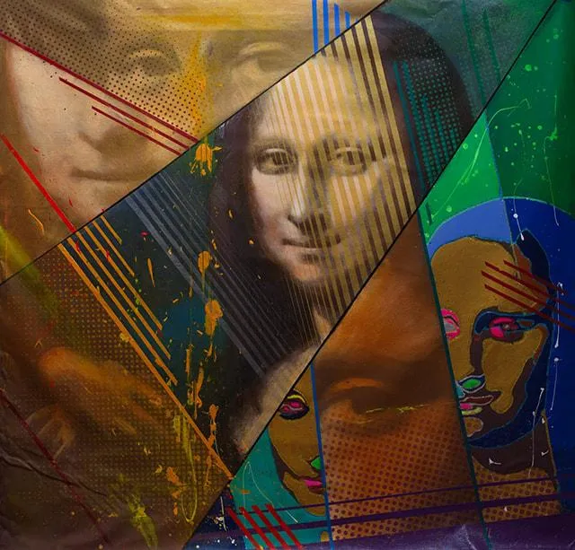 Mona Lisa's smile -  Modern Day Roy Lichtenstein