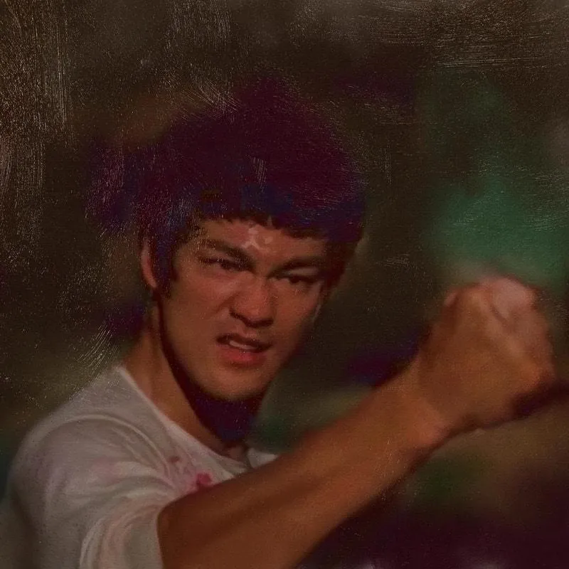 🔴SOLD*Bruce Lee Fighting Enter the Dragon by Michael Andrew Law