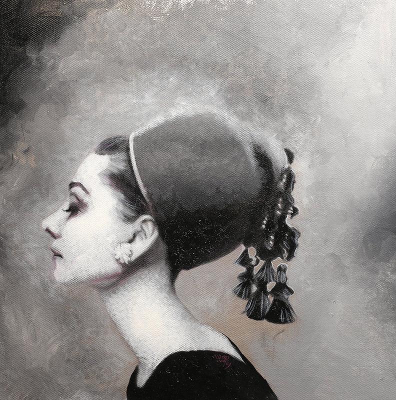 Untitled ( Vogue Audrey Hepburn Breakfast At Tiffany ) painting for sale