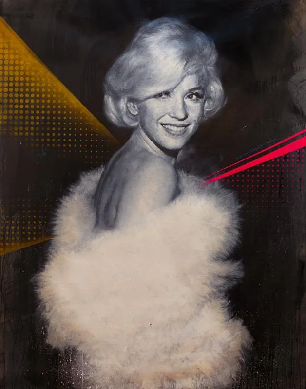 Untitled ( Marilyn Monroe at 1960's Golden Globe ) Painting for sale